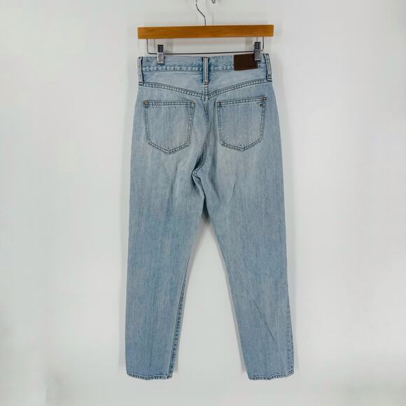 Madewell Perfect Summer Jeans Size 26 Light Wash High Rise Straight Leg - Picture 2 of 7